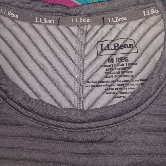 LL Bean Ribbed Air Light Quilted Knit Pullover Sweatshirt - Picture 4 of 6